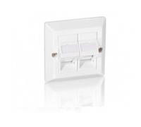 Equip Universal Cover Frame for AP Housing 761302 Pure White for Two Pro Keystonejacks Pro