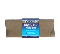 Equip Universal Fit Utility Car Mats - Beige (4 Piece Set) Beige