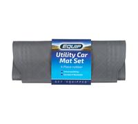 Equip Universal Fit Utility Car Mats - Grey (4 Piece Set) 3.2m Grey