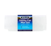 Equip Universal Fit Utility Car Mats - Transparent (4 Piece Set) Transparent