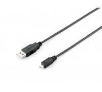 equip USB 2.0 cable A/St. - > Micro B/1.8 m, Black