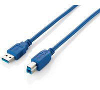 Equip USB 3.0 Kabel A auf B 180cm S/S Blau 1,80 Meter