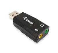 Equip USB Sound Adapter Sound Card USB 2 x 3.5 mm Stereo Mic-In Line-Out External