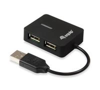 Equip USB Hub 4-Port Travel USB Hub Black