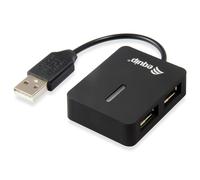 Equip USB-Hub 4Port Reise-USB Hub, Schwarz