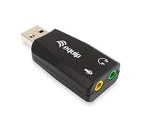 Equip USB Sound Adapter Sound Card USB 2 x 3.5 mm Stereo Mic-In Line-Out External