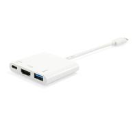 Equip USB-C Male -> HDMI/USB-A-BU PD Adapter 0.15 cm White