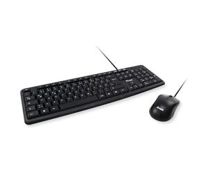 Equip Wired combination keyboard and mouse, black, PT