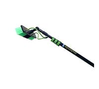 Equip2clean Aquaspray Window Cleaner 20ft Telescopic Window Cleaning Pole | Water Fed Extendable Aluminium Pole with Brush Head & Dual Jets | Window Cleaner Tool for High Windows Solar Panels
