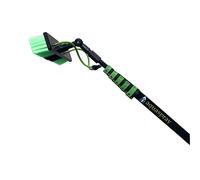 Equip2clean Aquaspray Window Cleaner 30ft Telescopic Window Cleaning Pole | Water Fed Extendable Aluminium Pole with Brush Head & Dual Jets | Window Cleaner Tool for High Windows Solar Panels