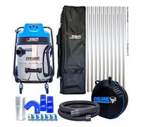 Equip2clean Cyclone Lite KV60 Gutter Vacuum Cleaner with 40ft Aluminium Gutter Pole Kit, Holdall & Hose Bag | 3600W Triple Motor | 60L Collection Tank | Side Entry Inlet & Cyclonic Filtration