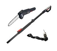 Equip2Clean Electric Pole Saw Garden Hedge Trimmer 710W, 2.15m Telescopic Reach | Tree, Hedge, Shrub & Bush Trimmer & Pruner | 8" Chain Bar, 190mm Cutting Length | Auto Chain Oiling | 10m Corded Cable