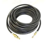 Equip2clean Flexible Drain Unblocker Hose for Pressure Washers | 20 Metres | Compatible Fit for Nilfisk Jet Washer | Jetting Hose with Wiggly Nozzle | Forward & Rear Jets for Drain Clearing