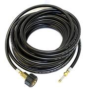 Equip2clean Flexible Drain Unblocker Hose for Pressure Washers | 30 Metres | Compatible Fit for Karcher HD Jet Washer | Jetting Hose with Wiggly Nozzle | Forward & Rear Jets for Drain Clearing