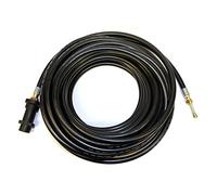 Equip2clean Flexible Drain Unblocker Hose for Pressure Washers | 30 Metres | Compatible Fit for Karcher K Series Jet Washer | Jetting Hose with Wiggly Nozzle | Forward & Rear Jets for Drain Clearing
