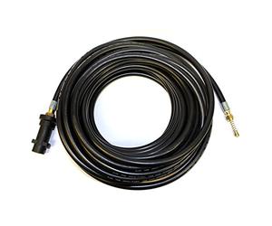 Equip2clean Flexible Drain Unblocker Hose for Pressure Washers, Jetting Hose with Wiggly Nozzle, Forward and Rear Jets for Drain Clearing, Compatible for Karcher K Series Pressure Jet Washer,30 Metres