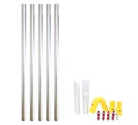 Equip2clean Gutter Cleaner Aluminium Cleaning Pole Kit | 20ft | Lightweight Modular System | Designed Use with Gutter Vacuum | Equipment for Wet and Dry Elevated Exterior Cleaning Tasks