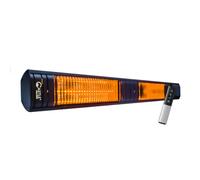 Equip2clean KMH-30R9 Infrared Electric Heater | 3000W Outdoor Garden Wall Mounted with Remote Control | 9 Heat Levels Patio Heater, IP65 Water Resistant | Low Glare Heating for Garden & Terrace Use