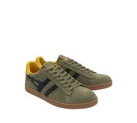 Equipe II Suede Trainers Khaki/Navy