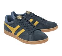 Equipe II Suede Trainers navy blue/yellow
