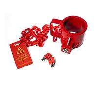 Equipment Lock Kingpin 5th Wheel Lock - Steel Kingpin 5th Wheel Lock - Durable, Secure Trailer Kingpin 5th Wheel Lock - Trailer Accessories - Powder Coated Finish - Red