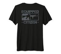 Equipped Citizen - Pro Gun Rights AR15 2nd Amendment (Back) Premium T-Shirt