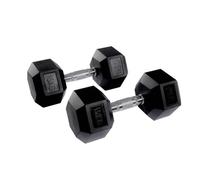 Equipped Gym - Weights Hex Dummbells Pairs. 15kg Cast Iron Gym Weights. Gym Equipment For Home And Commercial Use For Both Men And Women.Anti-Rolling Dumbbells for Weight Training