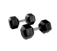 Equipped Gym - Weights Hex Dummbells Pairs. 17.5kg Cast Iron Gym Weights. Gym Equipment For Home And Commercial Use For Both Men And Women.Anti-Rolling Dumbbells for Weight Training