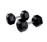 Equipped Gym - Weights Hex Dummbells Pairs. 25kg Cast Iron Gym Weights. Gym Equipment For Home And Commercial Use For Both Men And Women.Anti-Rolling Dumbbells for Weight Training