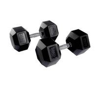 Equipped Gym - Weights Hex Dummbells Pairs. 30kg Cast Iron Gym Weights. Gym Equipment For Home And Commercial Use For Both Men And Women.Anti-Rolling Dumbbells for Weight Training