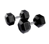 Equipped Gym - Weights Hex Dummbells Pairs. 35kg Cast Iron Gym Weights. Gym Equipment For Home And Commercial Use For Both Men And Women.Anti-Rolling Dumbbells for Weight Training