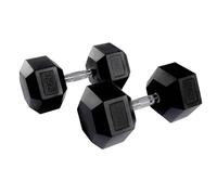 Equipped Gym - Weights Hex Dummbells Pairs. 37.5kg Cast Iron Gym Weights. Gym Equipment For Home And Commercial Use For Both Men And Women.Anti-Rolling Dumbbells for Weight Training
