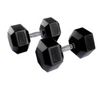 Equipped Gym - Weights Hex Dummbells Pairs. 45kg Cast Iron Gym Weights. Gym Equipment For Home And Commercial Use For Both Men And Women.Anti-Rolling Dumbbells for Weight Training