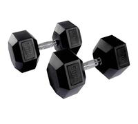 Equipped Gym - Weights Hex Dummbells Pairs. 50kg Cast Iron Gym Weights. Gym Equipment For Home And Commercial Use For Both Men And Women.Anti-Rolling Dumbbells for Weight Training