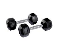 Equipped Gym - Weights Hex Dummbells Pairs. 5kg Cast Iron Gym Weights. Gym Equipment For Home And Commercial Use For Both Men And Women.Anti-Rolling Dumbbells for Weight Training
