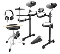 Equipped With 4 Quiet Mesh Mats Over 180 Sounds 2 Pedals Throne Headphones And A Stick Electronic Drum