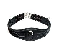 Equipride ALL PURPOSE GIRTH SUPERSOFT ANATOMICAL GIRTH MADE ON COW LEATHER (110 cm, Black)