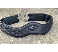 Equipride ALL PURPOSE GIRTH SUPERSOFT CORNWALL ANATOMICAL GIRTH MADE ON COW LEATHER (135 cm, Black)