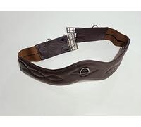 Equipride ALL PURPOSE GIRTH SUPERSOFT CORNWALL ANATOMICAL GIRTH MADE ON COW LEATHER (145 cm, Brown)