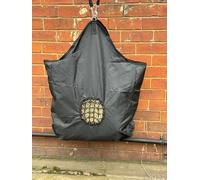 Equipride Horse Hay Bag with Mesh Opening Greedy Feeder 600D Strog Fabric Haynet XXL (Black)
