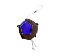 Equipride Horse Relax Toy Made on Leather for Stable Outdoor Play Ball (Blue/Brown, 35")