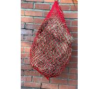 Equipride LARGE SLOW FEED HAY NET GREEDY FEEDER WITH 3 CM OPENING EXTRA SMALL HOLES 42" RED