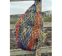 Equipride Large Twisted Haylage Haynet for Horse with Ring on the Base 7 Colours (Red/Royal Blue)