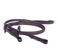 Equipride LEATHER REINS WITH SUPER GRIP ANTI-SLIP FOR BRIDLE SUPER FLEXIBLE (Full, Brown)