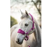 Equipride LUXURY FLEECE UNICORN HEADCOLLAR SET LEAD ROPE FULL-MINI SHETLAND (Full, Fuchsia)