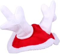 Equipride Reindeer Hat Fly Veil/Ear Net for Horses Christmas Occasion Full-Pony (Shetland)