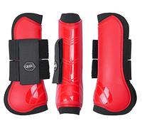 Equipride TENDON BOOTS HORSE HORSE 14 AMAZING COLOUR SIZE SHETLAND - PONY - FULL (Full/Cob, Bright Red)