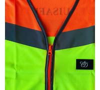 Equisafety Multi Coloured Hi Viz Waistcoat - S · Orange and Yellow