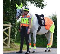 Equisafety Reflective Summer Hi-Viz Exercise Sheet - Cob (normal rug size 6'3 - 6'6) · Yellow and Orange