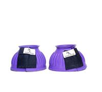 Equitack One Pair Rubber Bell Boot - Overreach Boots for Horses | Premium 6mm PVC Rubber Safeguard for Hoof Damage | Pony Boots for Horse (Purple, X-Full)